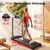RHYTHM FUN Treadmill with Incline, Walking Pad with Handle Bar,300lbs Walking Pad with APP, Portable Folding Walking Treadmills for Home/Office with Low Noise
