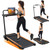Walking Pad with 12% Incline, Under Desk Walking Pad Treadmill with Adjustable Height Handle Bar & Removable Desk, 3 in 1 3.5HP Foldable Treadmill 300lbs Capacity for Home Office with Remote Control