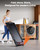Foldable Walking Pad with 0-15% 9-Levels Auto Incline and Handle Bar, Under Desk Treadmill with 300LBS Weight Capacity, 3.0HP Quiet Treadmills for Home with Speaker, APP & Remote Control - Red