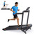 Foldable Walking Pad with 0-15% Auto Incline and Handle Bar, Under Desk Treadmill with 300LBS Weight Capacity, 3.0HP Quiet Treadmills for Home with Speaker, APP & Remote Control-Black Orange