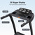 THERUN Incline Treadmill, Treadmills for Running and Walking, 300 lbs Weight Capacity Folding Treadmill with 0-15% Auto Incline, Wide Belt, 3.5 HP, App, Heart Rate, Carbon Black- Speaker