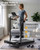 Superun Walking Pad Treadmill with Incline and Handle Bar, 3.0 HP Foldable Treadmills 300LBS Capacity Folding Walking Pad 3 in 1 Under Desk Treadmill Remote Control with APP, Black