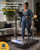 Superun Walking Pad Treadmill with Incline and Handle Bar, 3.0 HP Foldable Treadmills 300LBS Capacity Folding Walking Pad 3 in 1 Under Desk Treadmill Remote Control with APP, Black