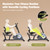 Recumbent Exercise Bike for Adult and Seniors,LUXECYCLES Stationary Bike,400 lbs Capacity,16-level Magnetic Resistance and Comfortable Adjust Seat