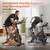 LUXECYCLES Exercise Bike, Adjustable Magnetic Stationary Bike for Home, Indoor Cycling Bike with Low Noise, Heart Rate Handle and LCD Monitor, Cycle Bike with 400lbs Weight Capacity