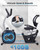Kawnina Recumbent Exercise Bike, Recumbent Bike for Home with Smart Workout APP - Recumbent Bikes with Ergonomic Backrest and Comfort Seat, 420LBS Weight Capacity, Larger Backlit Display