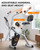 Pooboo Foldable Stationary Exercise Bike with Elliptical Mode, 8-Level Magnetic Resistance, Adjustable Seat & Handrail, LCD Monitor, 300LBS Capacity for Home Fitness & Rehab