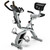 Pooboo Folding Exercise Bike, Foldable Fitness Stationary Bike, Upright Indoor Cycling Bike, 4-in-1 Magnetic X-Bike with Ergonomic Handrail Grips, Upgraded Mesh Backrest for Home Gym Workout