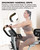 Pooboo Folding Exercise Bike, Foldable Fitness Stationary Bike, Upright Indoor Cycling Bike, 4-in-1 Magnetic X-Bike with Ergonomic Handrail Grips, Upgraded Mesh Backrest for Home Gym Workout