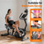 Recumbent Exercise Bike for Home Use, Quiet Recumbent Stationary Bikes for Adults & Seniors, 16-Level Resistance, Adjustable Seat, Supports 400LB, Pulse Sensors & LCD Display