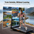 JAGJOG Treadmill for Home with 15% Auto Incline, 3.5HP Quiet Foldable Treadmill, 12 HIIT Programs, 14.96" Wide LED Touchscreen, Smart App & Heart Rate, 300 LBS Capacity, Fully Assembly（Black