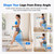 Squat Machine, MERACH R07 2 in 1 Squat Rowing Machine, Easy Setup & Foldable Exercise Equipment, Glute Trainer Machine, Glutes & Leg Home Workout Machine (White Blue)