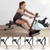 Garvee Rowing Machine for Home Use, Compact Rower Machine with LCD Display, 276 LB Capacity Heavy Duty Home Gym Equipment, Space-Saving Design, Perfect for Full Body Workout, Black
