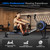 Rowing Machines for Home, Adjustable Air Resistance Rower Machine with Extra Long Rail, Ergonomic Comfort Seat, Device Holder, Easy Storage