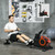 Soozier Water Rowing Machine for Home, Foldable Rower Machine with Adjustable Resistance, Wheels, LCD Monitor and Tablet Holder, 264lbs Weight Capacity, Red
