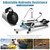 GYMAX Rowing Machines for Home, Hydraulic Rower with LCD Monitor, Adjustable Resistance up to 110LBS & Large Cushioned Seat, 265LBS Quiet Rowing Machine for Aerobic Workout Exercise Fitness
