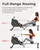 Sunny Health & Fitness Magnetic Rowing Machine with Extended Slide Rail, Full-Body Workout, Low-Impact, Innovative Full Motion or Premium Water Motion and Optional Exclusive Free SunnyFit App