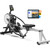 pooboo Rowing Machines for Home, Dual Wind & Magnetic Resistance, Foldable Row Machine 400 LB Weight Capacity, 14 Levels Resistance Quiet Rowers for at Home Exercise, App Supported