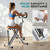 Simple Deluxe Squat Machine, 2 in 1 Squat Rowing Machine, Adjustable Resistance & 330LB Weight Capacity, Foldable Home Exercise Equipment, Glute& Leg Trainer Machine, Silver