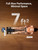 KINGSMITH Magnetic Rowing Machines for Home, 350LBS Capacity, APP Supported, Row Machine with 24-Level Quiet Resistance, LED Display, Compact Rowing Machine Foldable, Plug-in Version
