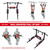 BESTHLS Wall Mounted Pull Up Bar and Dip Station, Heavy Duty Wall Mount Pull-up Chin Up Bar Multifunctional Home Gym Workout Indoor Exercise Equipment Support to 440 Lbs
