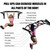 BESTHLS Wall Mounted Pull Up Bar Multi-Grip Chin Up Bar Strength Training Pull-up Bars with Hanger Rings for Punching Bags, Power Ropes for Home Gym