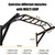 BESTHLS Wall Mounted Pull Up Bar Multi-Grip Chin Up Bar Strength Training Pull-up Bars with Hanger Rings for Punching Bags, Power Ropes for Home Gym