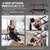 DMoose Fitness Pull Up Bar for Doorway - Upto 250 Lbs Capacity, No Screwing or Slipping, Hanging Pullup & Chin Up Bar for Door Frame - Multi Padded Grips for Strength Training with Installation Guide (Bombshell)