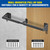 Kipika Heavy Duty Wall Mounted Pull Up Bar, Doorway Pull-Up Bar for Home Gym, Upper Body Strength Training (32" Straight Type & Foam-padded Handles)