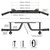Kipika Heavy Duty Wall Mounted Doorway Pull Up Bar, Multifunctional Chin Up Bar, Portable Fitness Door Bar, Body Workout Home Gym System (B: 39" Wall Mount Pull Up Bar & Ball)