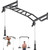 SELEWARE 48" Wall Mount Pull Up Bar with Pulley System, Heavy Duty Multi-Grip Chin Up Bar for Home Gym, 500 lbs Capacity, Fits 16" & 24" Wood Studs, Upper Body Workout Equipment for Strength Training