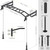 SELEWARE 48" Wall Mount Pull Up Bar with Pulley System, Heavy Duty Multi-Grip Chin Up Bar for Home Gym, 500 lbs Capacity, Fits 16" & 24" Wood Studs, Upper Body Workout Equipment for Strength Training