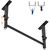 HWOOUSA 48" Ceiling Mount Pull Up Bar, Heavy Duty Multi-Grip Rafter Chin Up Bar for Garage/Basement/Backyard Ceiling Beam, Adjustable Height&Supports to 650 Lbs