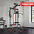 Pull Up Bar Power Tower Dip Station,Cable Machine-Integrated 450LBS Multi-Function Adjustable Height Fitness Strength Training Equipment for Home Gym Strength Training Equipment