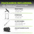 HANDBODE Squat Rack, 7ft Barbell, Weight Bench, Weight Plates Set 210 lb, Home Gym Equipment, Silver