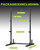 HANDBODE Squat Rack, 7ft Barbell, Weight Bench, Weight Plates Set 210 lb, Home Gym Equipment, Silver