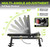 HANDBODE Squat Rack, 7ft Barbell, Weight Bench, Weight Plates Set 210 lb, Home Gym Equipment, Silver
