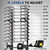 BARWING Pull Up Bar Station Power Tower Adjustable Height Dip Bar Dip Station with 3D Backrest Multi-Function Home Gym Strength Training Fitness Equipment 550LBS