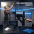 BARWING Pull Up Bar Station Power Tower Adjustable Height Dip Bar Dip Station with 3D Backrest Multi-Function Home Gym Strength Training Fitness Equipment 550LBS