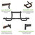 NOWAKE New Version Multi-Grip Pull up bar For Doorway,330lbs Heavy Duty 47.3 Inch Extra Width Portable Functional Ergonomic Design Door Frame Pull Up Bar With USA Patent For Home Gym Exercise