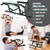 PULLUP & DIP Doorway Pull-Up Bar - Hook-Over Door Frame Mount Without Screws or Drilling - Chin-Up Bar with Pull-Up Band, Padded Handles & 35-Exercise eBook - Up to 240 lbs