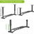 Kipika 48" Ceiling Mounted Pull Up Bar, Heavy Duty Multi-Grip Chin Up Bar,Mounted Pull Up Bar,Height Adjustable, Ideal for Home Gym and Strength Training