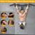 Kipika 48" Ceiling Mounted Pull Up Bar, Heavy Duty Multi-Grip Chin Up Bar,Mounted Pullup Bar, Adjustable Height, Pull Up Bands for Chin Ups & Body Stretching, Ideal for Home Gym and Strength Training (A: Pull-up Bar)