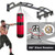Kipika 48" Ceiling Mounted Pull Up Bar, Heavy Duty Multi-Grip Chin Up Bar,Mounted Pullup Bar, Adjustable Height, Pull Up Bands for Chin Ups & Body Stretching, Ideal for Home Gym and Strength Training (48" Cable Pulley System)