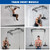 Kipika 48" Ceiling Mounted Pull Up Bar, Heavy Duty Multi-Grip Chin Up Bar, Mounted Pullup Bar, Adjustable Height, Pull Up Bands for Chin Ups & Body Stretching, Ideal for Home Gym and Strength Training (48" Pull Up Bar with 2 Pulleys)