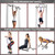 TOPOKO Upgrade Pull Up Bar for Doorway | Multi-Grip Chin Up Bar for Home Workouts | Heavy Duty Indoor Pull Up Bar with Resistance Bands, Wrist Straps, Silicone Door Frame Protectors