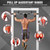 TOPOKO Upgrade Pull Up Bar for Doorway | Multi-Grip Chin Up Bar for Home Workouts | Heavy Duty Indoor Pull Up Bar with Resistance Bands, Wrist Straps, Silicone Door Frame Protectors