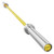 RitFit Elite 6.6ft Olympic Barbell, Robust 33lb Barbell for Weightlifting and Powerlifting, Superior Olympic Bar with Exceptional 900lbs Load Capacity, Weight Bar for 2” Standard Plates Sliver/Yellow