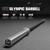 RitFit Elite 7ft Olympic Barbell, Robust 45lb Barbell for Weightlifting and Powerlifting, Superior Olympic Bar with Exceptional 500lbs Load Capacity, Weight Bar for 2” Standard Plates Sliver/Black