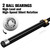 RitFit Elite 7ft Olympic Barbell, Robust 45lb Barbell for Weightlifting and Powerlifting, Superior Olympic Bar with Exceptional 500lbs Load Capacity, Weight Bar for 2” Standard Plates Black